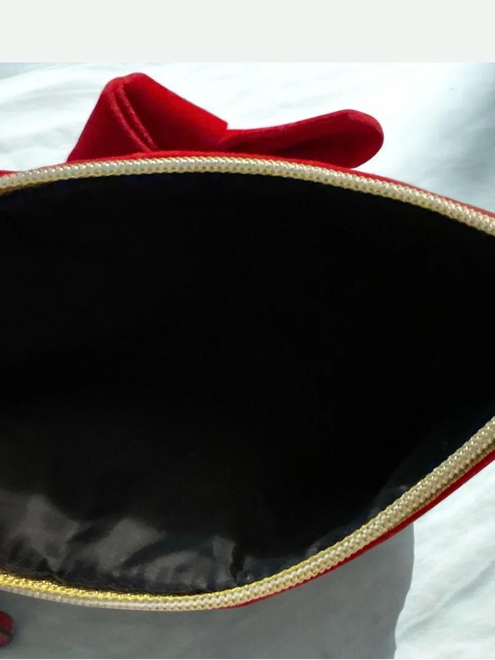 Victoria's Secret Red Velvet Bow Cosmetic Clutch